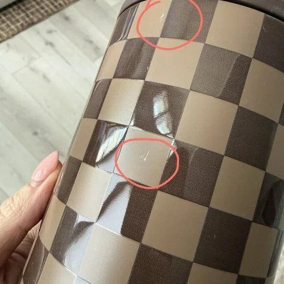 “Autumn Checkers" Seasonal HydroJug 32oz Traveler Tumbler - Picture 3 of 8